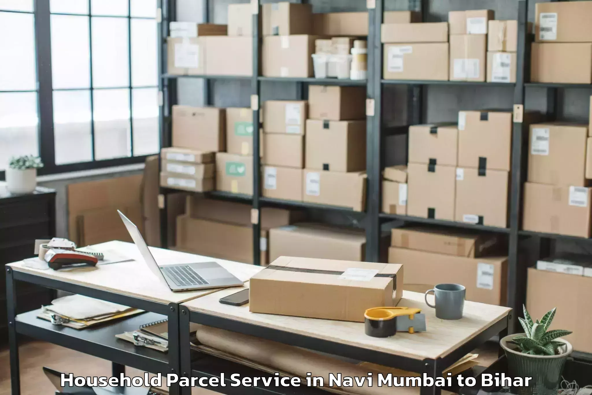 Professional Navi Mumbai to Lauria Nandangarh Household Parcel